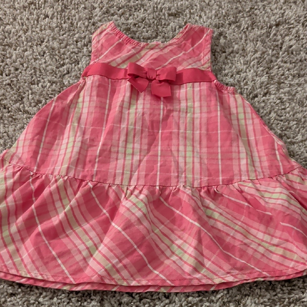 6/$35 Gymboree Pink and Cream Plaid Dress